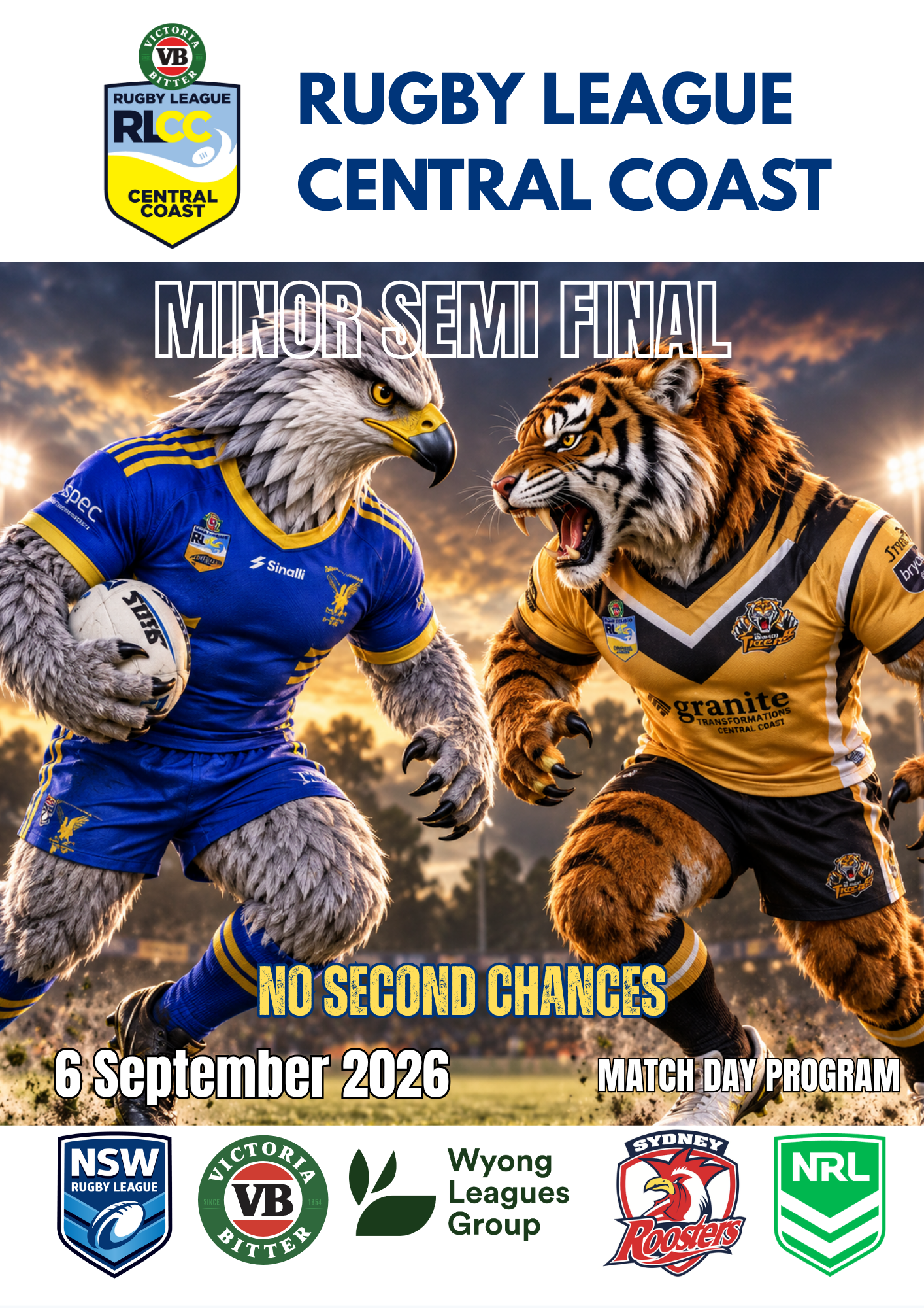 RLCC Senior Match Day Program – Minor Semi Finals, 6 September 2026